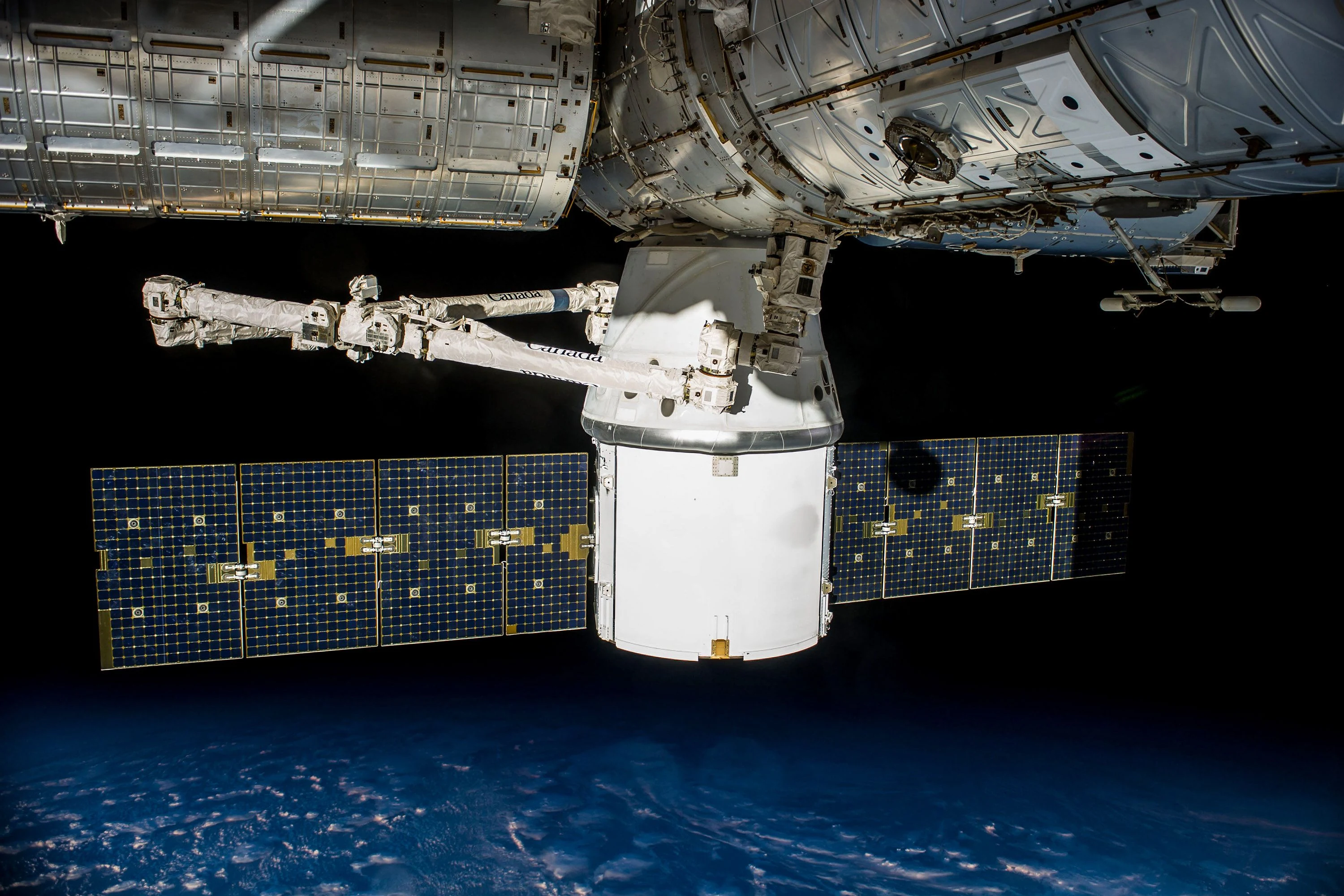 Satellite in orbit · illustrative photograph